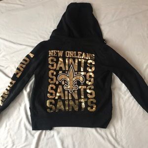 VS Pink New Orleans Saints Black and Gold hoodie